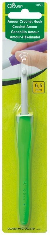 Крючок для вязания "Amour", 6.5 мм Clover 1053/K