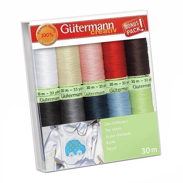 Набор ниток Top Stitch 30м (10 катушек) Gutermann 731154-1