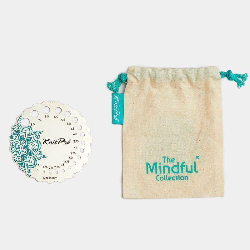 Линейка для определения размера спиц "Mindful", круглая, в мешочке, KnitPro, 36631