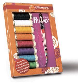 Швейный набор Gutermann Romy, 8 катушек + пинцет 734454/1