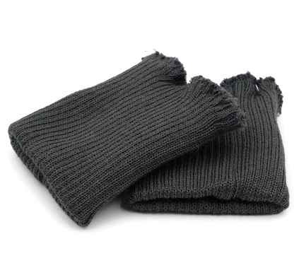 Манжет плотный (30% шерсть, 70% акрил), 10 кл, 2*2, 8,5*9,5см, т.серый