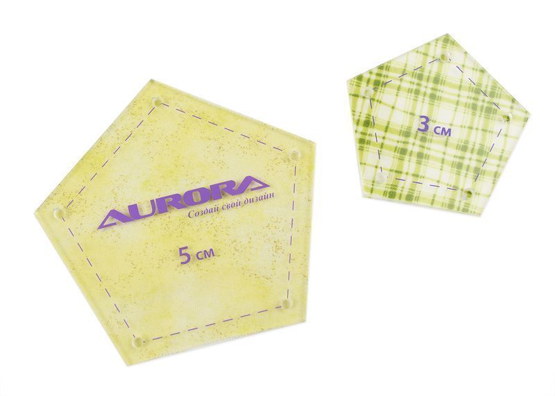 Линейка для пэчворка Aurora Пятиугольник 3 см AU-6043