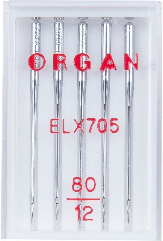 Иглы Organ для распошивальных машин №80 5шт. ELx705
