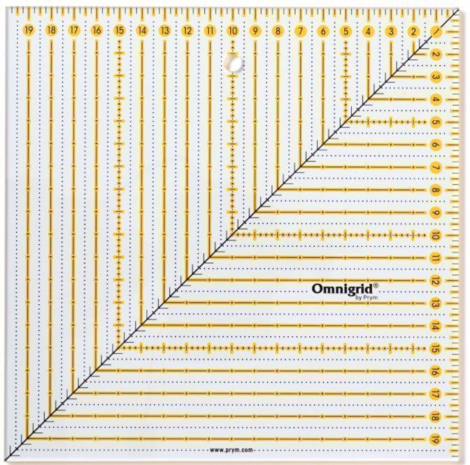 Линейка Omnigrid для пэчворка 20*20см PRYM 611655