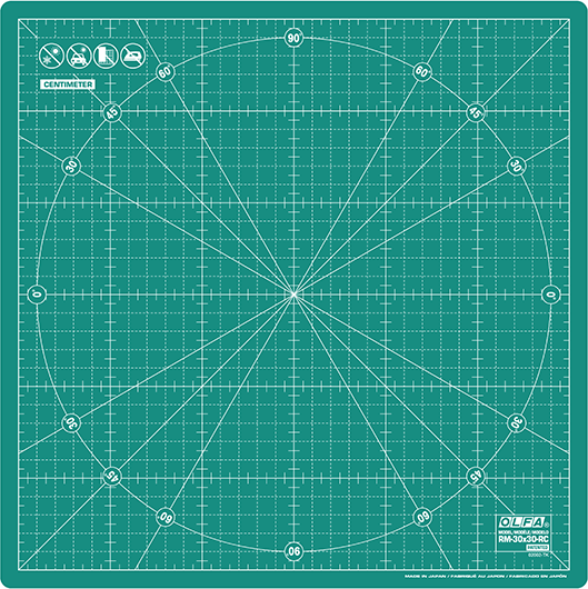 Коврик экологичный для раскроя 30х30 поворотным основанием OLFA RM-30x30-RC