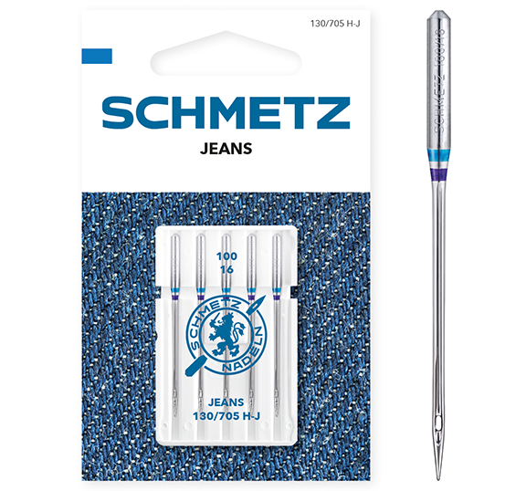 Иглы Schmetz для джинсы №100 5шт. 130/705H-J