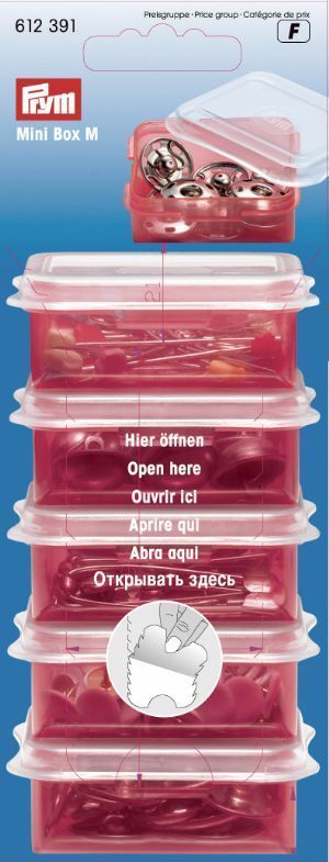 Минибокс для хранения мелочей, красный PRYM 612391