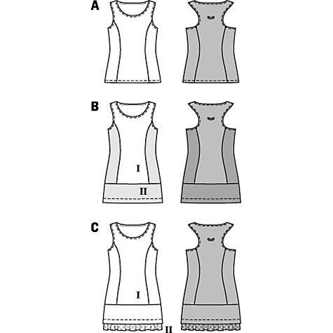 Выкройка Burda 9418-Платье, Топ