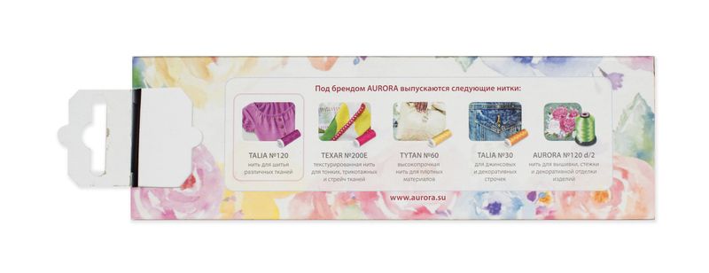 Набор ниток Aurora Talia № 120 10шт 200м Aurora швейные AU-1202