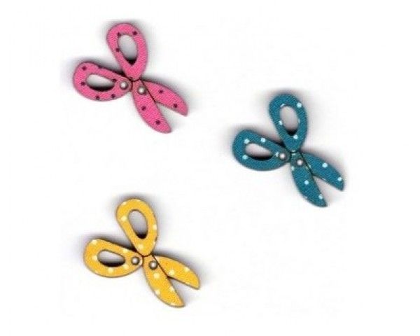 Декоративные пуговицы НОЖНИЦЫ Aurora AU-B4608