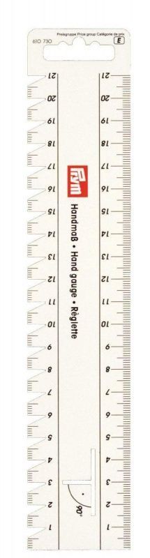 Линейка для разметки и измерения 23*4,5 см PRYM 610730