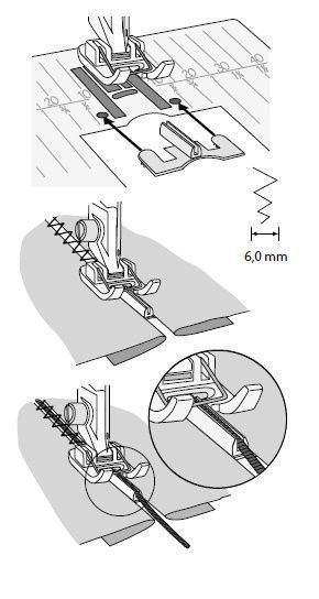 Лапка для испанской строчки Husqvarna 413064845