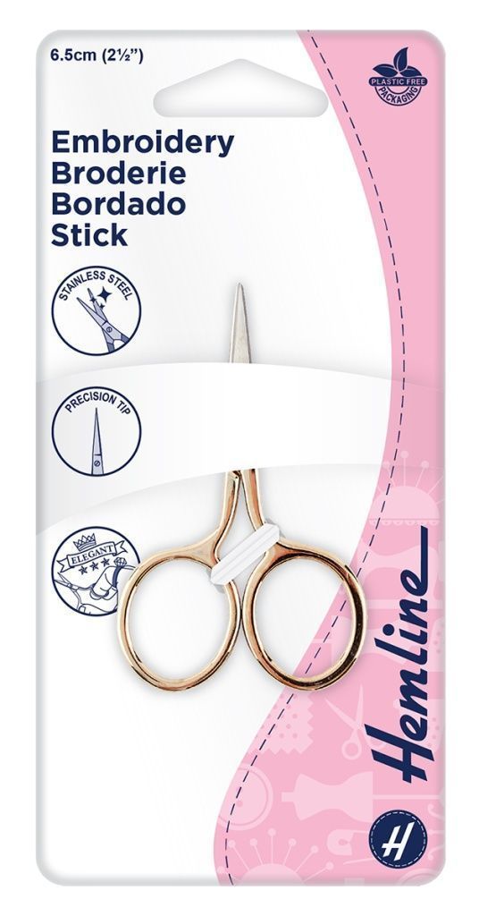 Ножницы для вышивания, 6,5 см Hemline 337