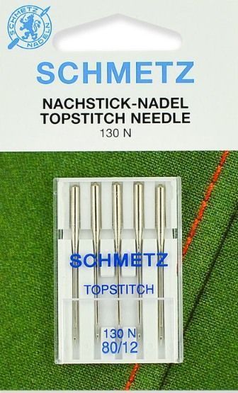 Иглы Schmetz для отстрачивания TopStitch №80 5шт. 130N