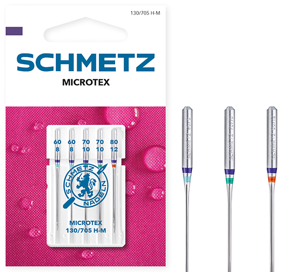 Иглы Schmetz микротекс №60-80 5шт. 130/705H