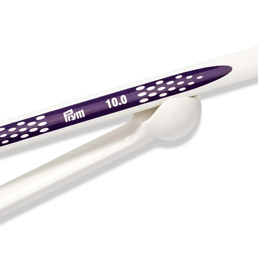Спицы прямые "prym.ergonomics" 10мм/35см, high-tech полимер, алебастровый белый, 2шт в упаковке PRYM 190363
