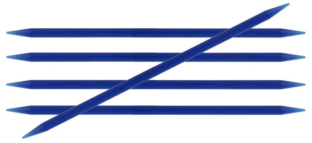 Спицы чулочные "Trendz" 7мм/20см, акрил, синий KnitPro 51027