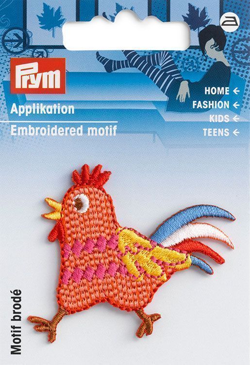 Термоаппликация "Петушок" 45*57 мм, 100% полиэстер, Prym, 924305