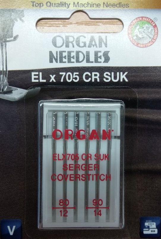 Иглы ORGAN джерси ELx705 CR SUK 5/80-90 Blister
