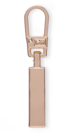 Подвеска для молний с карабином "брелок Классика" 5*40мм, металл, светлого золота PRYM 482103