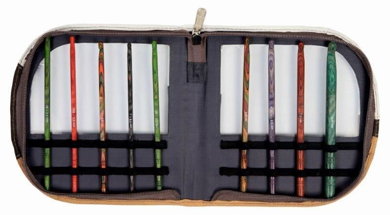 Органайзер "Rhine Series" для крючков "Bags & Handles" 37*19см, искуственная кожа, бежевый/белый/коричневый, KnitPro, арт.10844