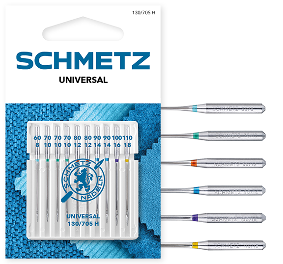 Иглы Schmetz универсальные № 60-110, 10 шт. 130/705H