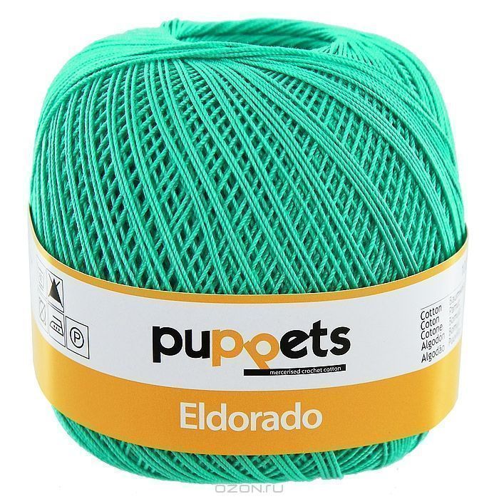 Нить кроше Eldorado (Эльдорадо) Puppets 100% хлопок, 265м/50г 4574010