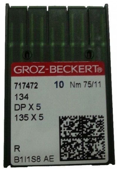 Игла Groz-beckert DPx5 (134) №75/11 10 шт