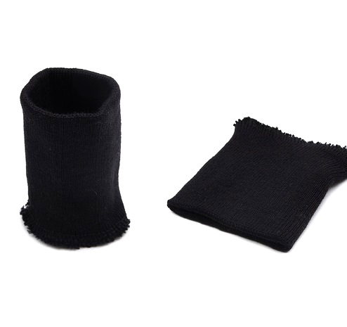 Манжет плотный (90% п/ш, 10% пэ), 14 кл, 1*1, без шва, 8*9,5см, черный