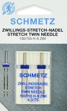 Иглы Schmetz двойные стрейч № 75/4 2 шт. 130/705H-ZWI