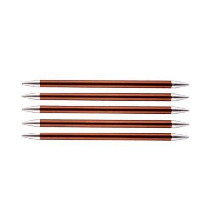 Спицы чулочные Zing 5,5мм/20см, алюминий, 5шт в упаковке, KnitPro, 47042
