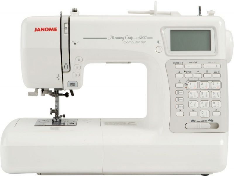 Швейная машина Janome Memory Craft 5200HC (жесткий чехол)