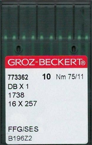 Игла Groz-beckert DBx1 FFG/SES № 75/11 10 шт