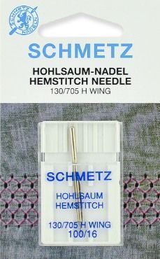 Иглы Schmetz для мережки 130/705H-WING № 100, 1 шт.