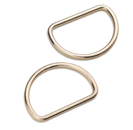 Полукольца 40мм, сплав цинка, светлого золота, 2шт в упаковке PRYM 555416