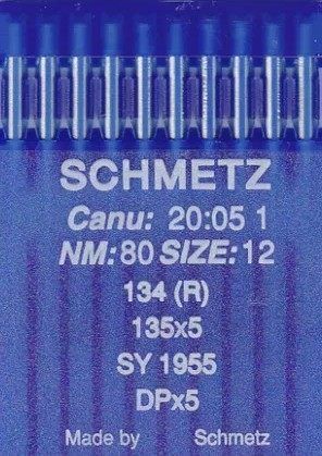 Иглы Schmetz универсальные DPx5 134(R) №80 10 шт | Фото 1