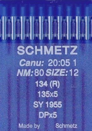 Иглы Schmetz универсальные DPx5 134(R) №80 10 шт