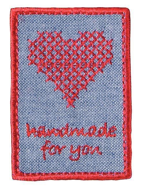 Термоаппликация эмблема "Handmade - Вышивка", 100% полиэстер PRYM 926046