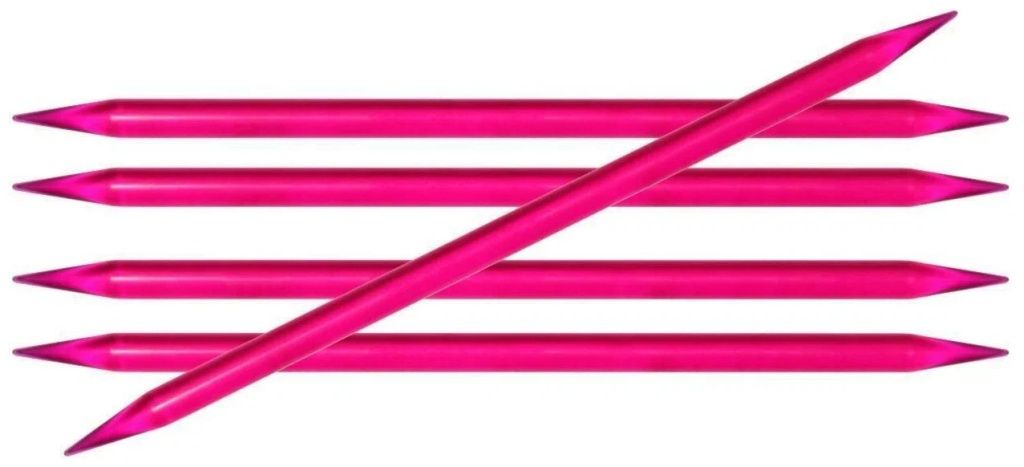 Спицы чулочные "Trendz" 8мм/20см, акрил, пурпурный KnitPro 51028