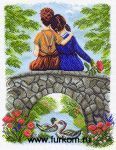 Рисунок на канве "Первое чувство", 37*49 см, арт.1456