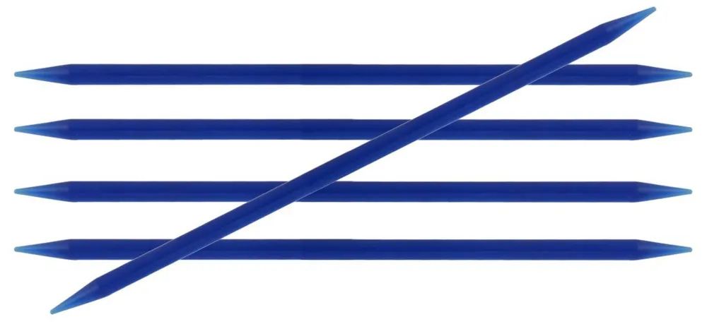 Спицы чулочные "Trendz" 6,5мм/20см, акрил, синий KnitPro 51026
