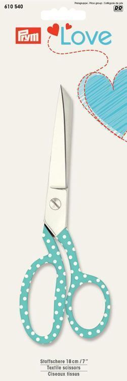 Ножницы для ткани,цветные ручки ( 18 см) PRYM 610540