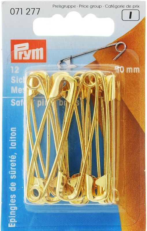 Булавки английские (латунь) 50 мм PRYM 071277