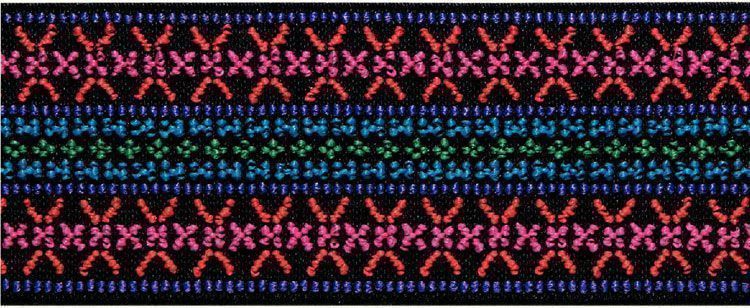 Эластичная лента Color "Узор розовый", ширина 50 мм*1м, PRYM, 957451