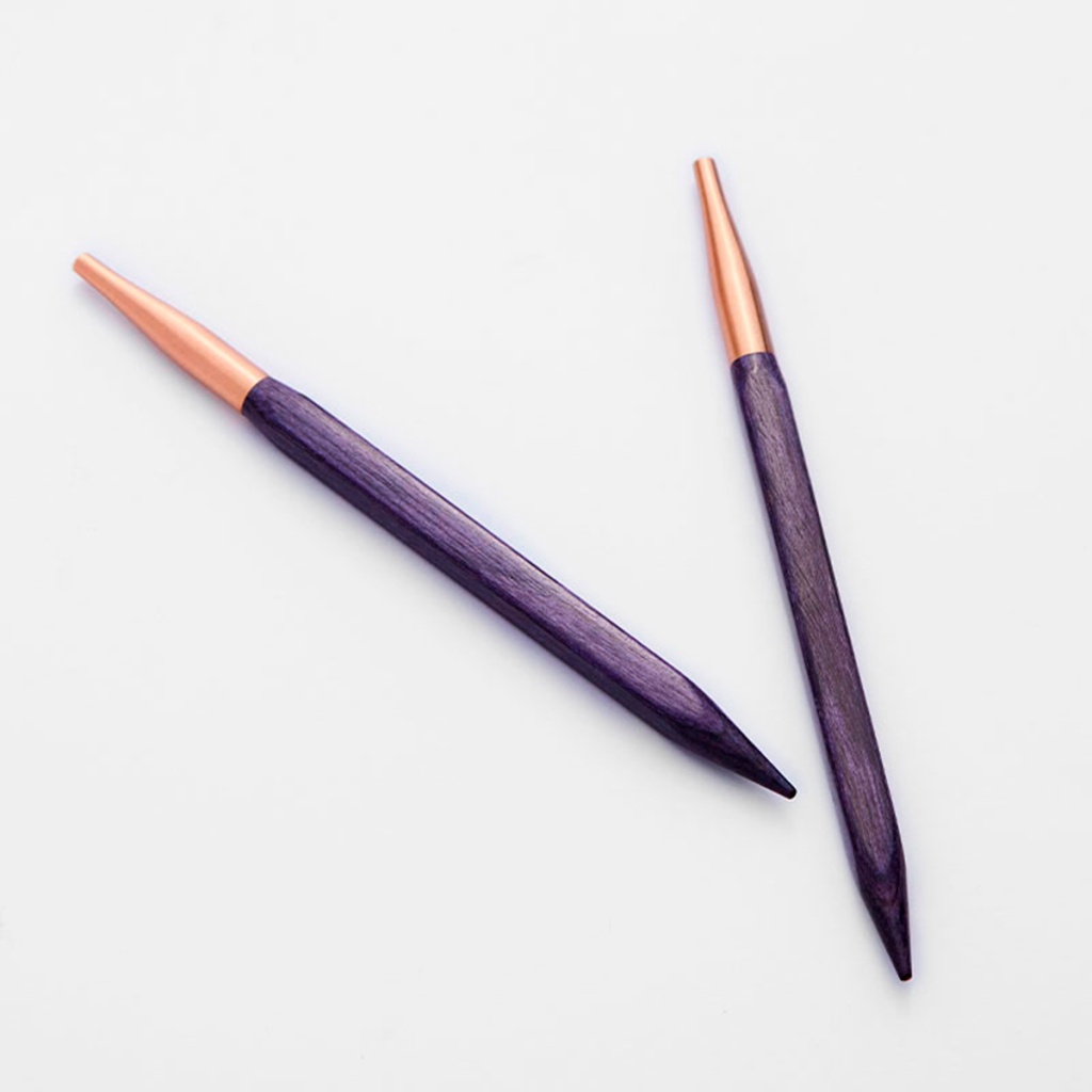 Спицы съемные укороченные "Jadore Cubics" 5мм/10см, 2шт в упаковке KnitPro 19123