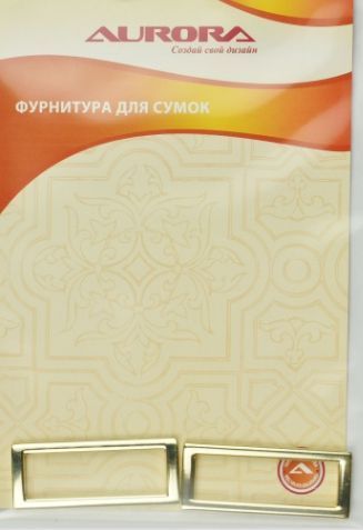 Рамка для сумок 11*38 мм цв.золото AU-B1138G