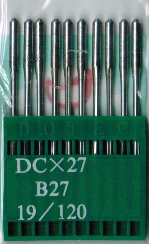 Иглы Dotec для оверлока универсальные DCx27 (B27) №120 10 шт