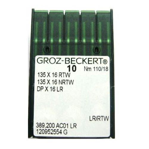 Игла Groz-beckert DPx16 RTW (LR) № 110/18 10 шт