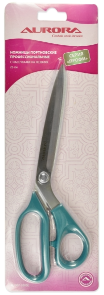Ножницы серии "Профи" профессиональные портновские с насечками на лезвиях, 25 см Aurora AU 907-100SE