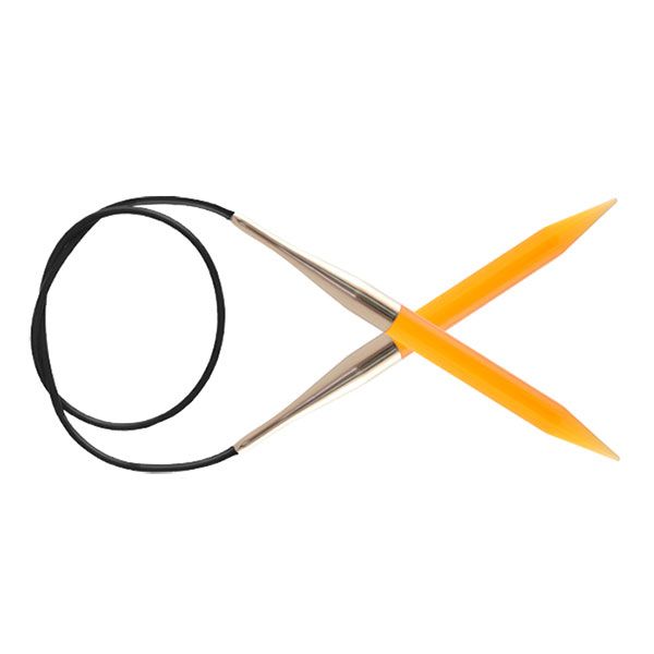 Спицы круговые "Trendz" 10мм/100см, акрил, оранжевый KnitPro 51122